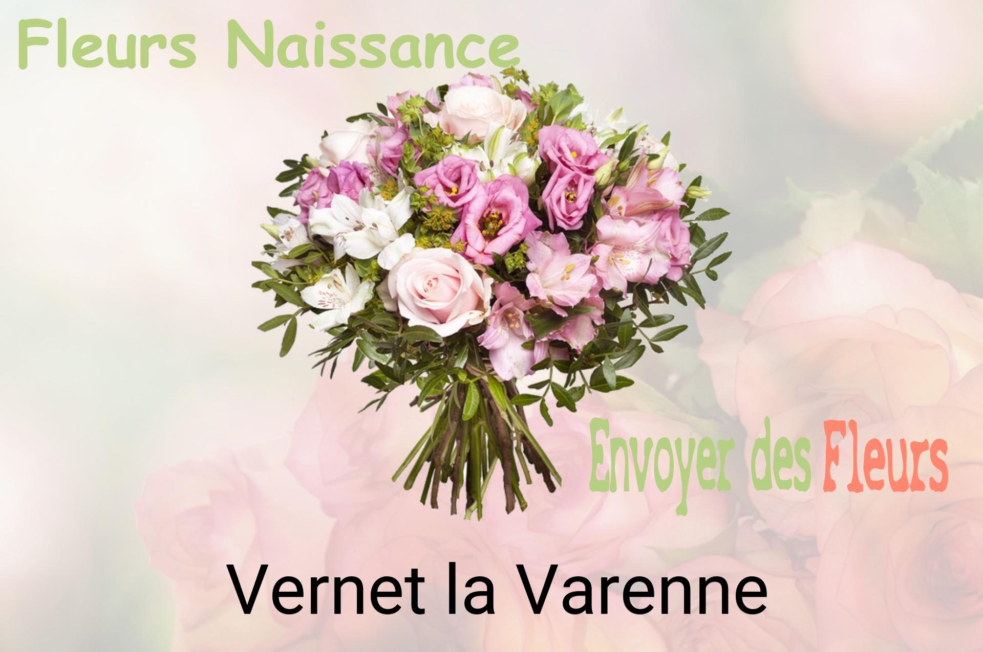 Bouquet de fleurs de naissance livré à Vernet-la-Varenne